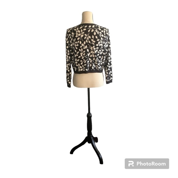 Talbots Black & White Shrug Sweater - Picture 4 of 10